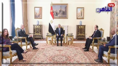 الرئيس السيسي مع ويليام بيرنز في القاهرة-موقع بوابة القاهرة