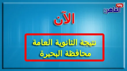 نتيجة الصف الثالث الثانوي 2024 محافظة البحيرة-نتيجة الثانوية العامة 2024 محافظة البحيرة بالاسم فقط ورقم الجلوس