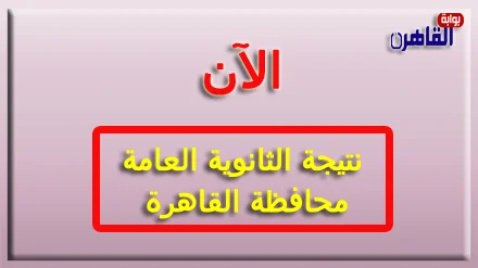 نتيجة الثانوية العامة 2024 محافظة القاهرة بالاسم فقط برقم الجلوس-نتيجة الصف الثالث الثانوي 2024 محافظة القاهرة