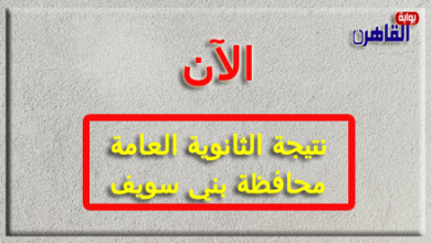 نتيجة الثانوية العامة 2024 محافظة بني سويف بالاسم فقط ورقم الجلوس-نتيجة الصف الثالث الثانوي 2024 محافظة بني سويف