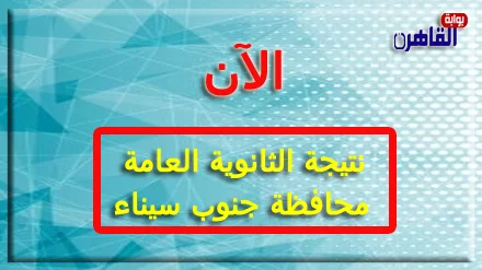 نتيجة الثانوية العامة 2024 محافظة جنوب سيناء بالاسم فقط ورقم الجلوس-نتيجة الصف الثالث الثانوي 2024 محافظة جنوب سيناء