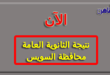 نتيجة الثانوية العامة 2024 محافظة السويس بالاسم فقط ورقم الجلوس-نتيجة الصف الثالث الثانوي 2024 محافظة السويس